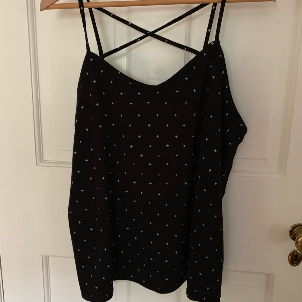 Strappy back cross tank